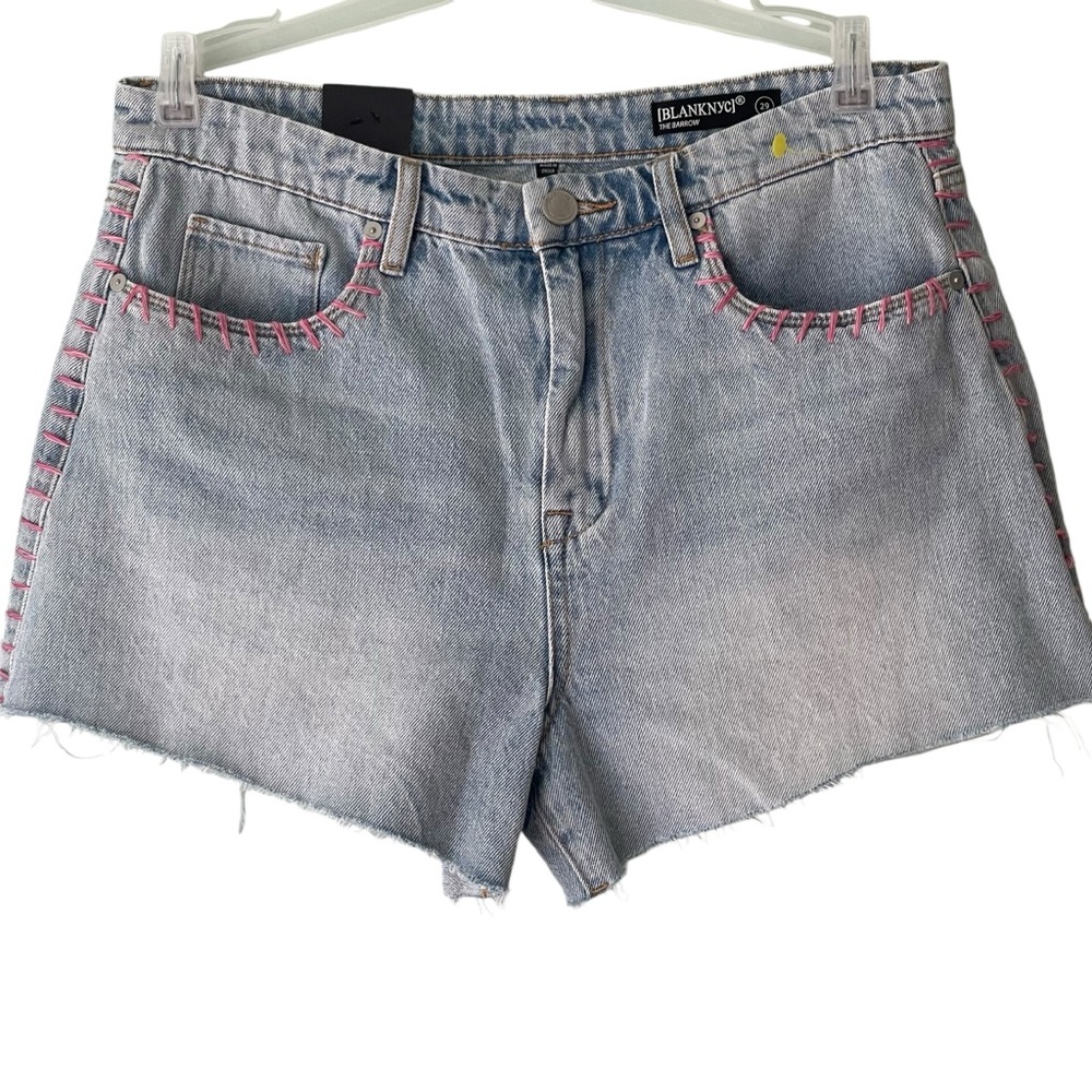 NWOT Blank NYC The Barrow Jean Short Pink Vintage High Rise Sz 29